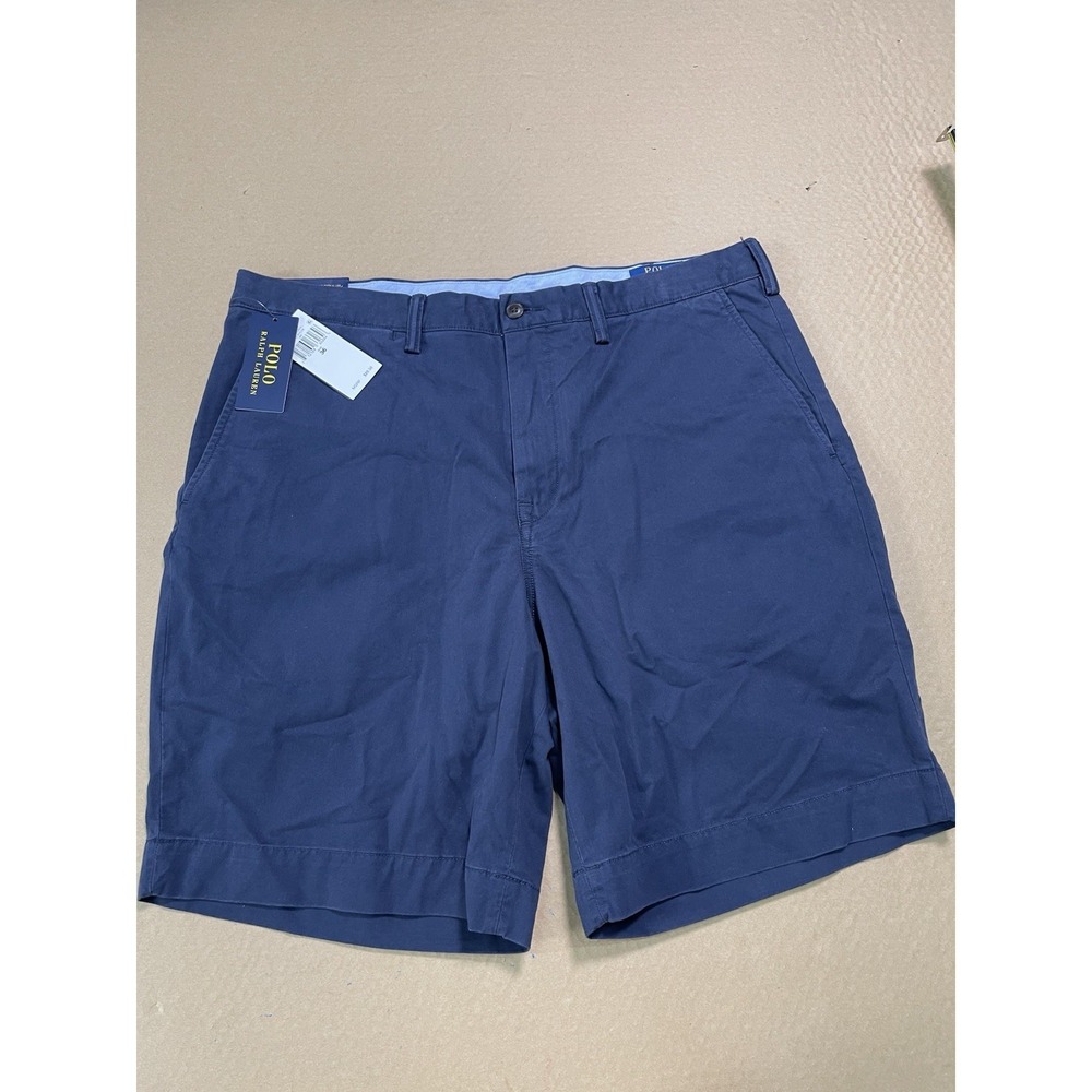 Polo Ralph Lauren New Shorts Stretch Classic Fit 9" Blue Chinos Men's 38 NWT $90